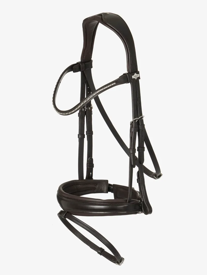 LeMieux Classic Dressage Bridle - Brown-1